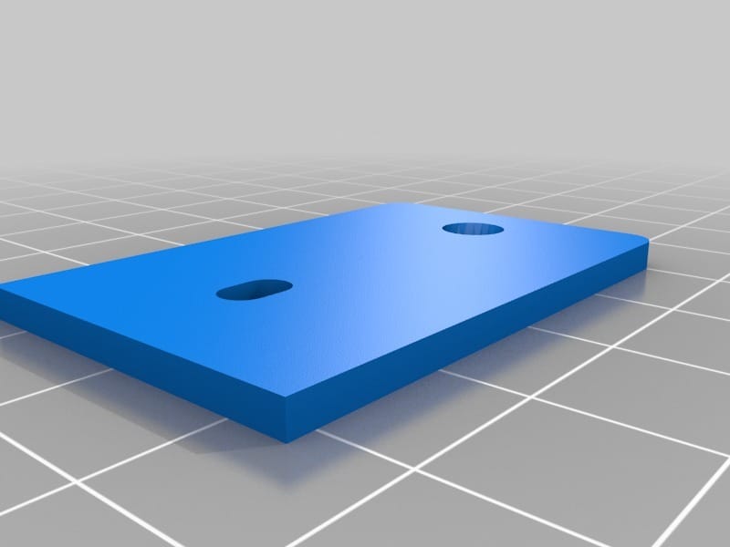 Extruder Plate 5mm LED Mount