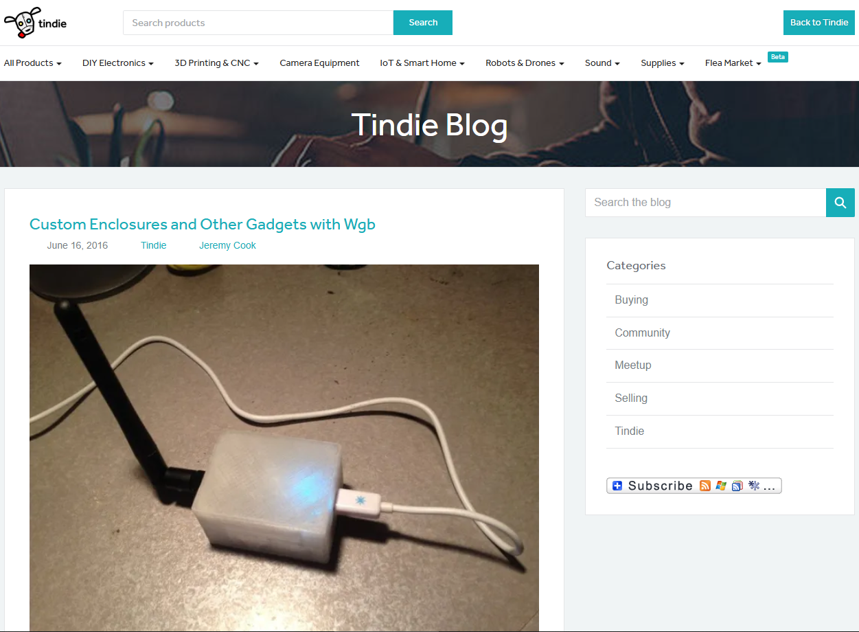 Custom Enclosures and Other Gadgets with Wgb