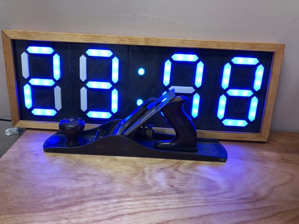 Giant Segment Clock Frame