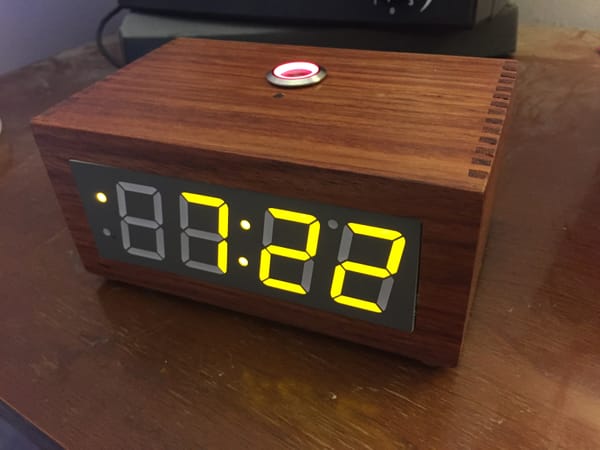 Orange Agate Segment Clock